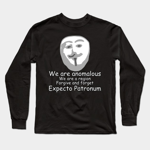 Anomalous - Scuffed Anonymous/Guy Fawkes Long Sleeve T-Shirt by Rx2TF